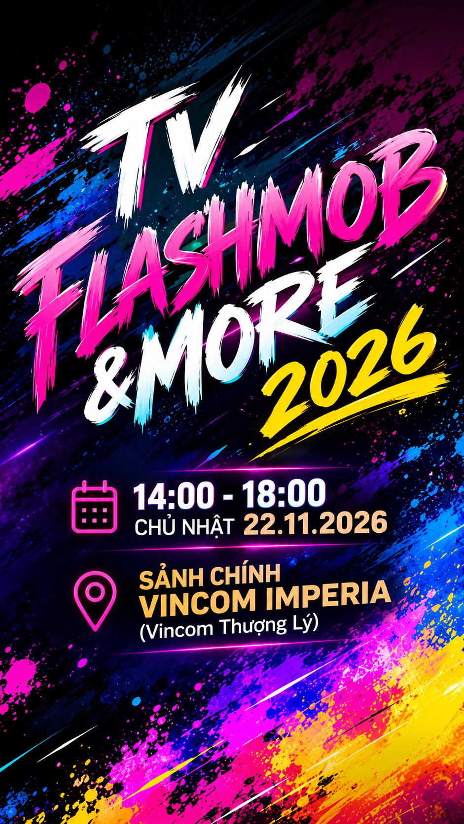 Các học viên TV Dance biểu diễn trên sân khấu